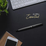 PAPERKRAFT, Ballpoint Pen - Chopin | Matte Grey | Black trim.