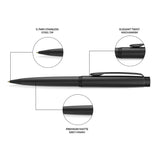 PAPERKRAFT, Ballpoint Pen - Chopin | Matte Grey | Black trim.
