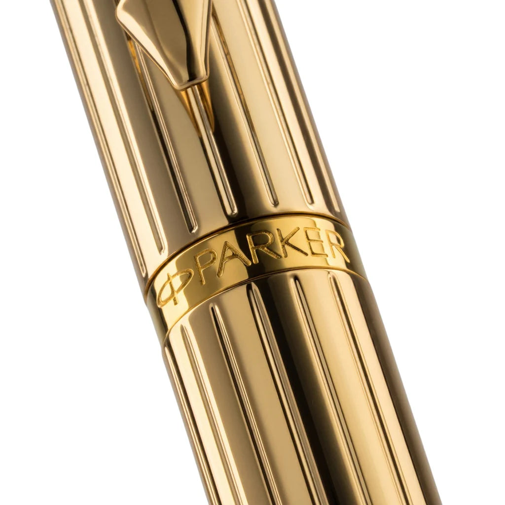 PARKER, Ballpoint Pen - RIALTO | Gold | Gold Trim.
