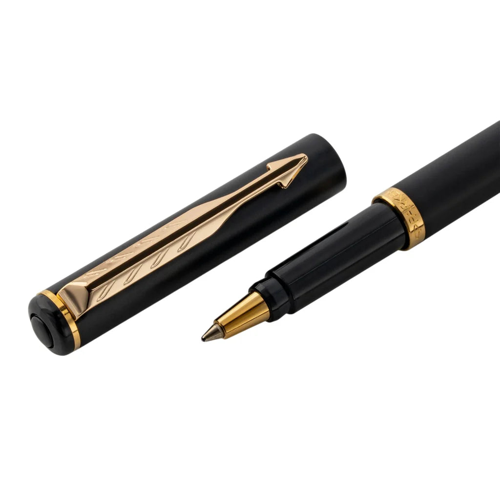 PARKER, Ballpoint Pen - RIALTO | Matte Black | Gold Trim.