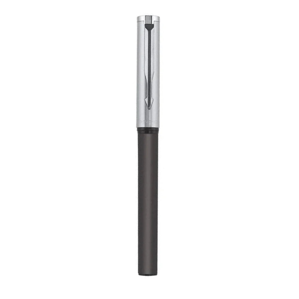 PARKER, Fountain Pen - BETA Premium | Silver Finish Cap | Chrome Trim | Fine.