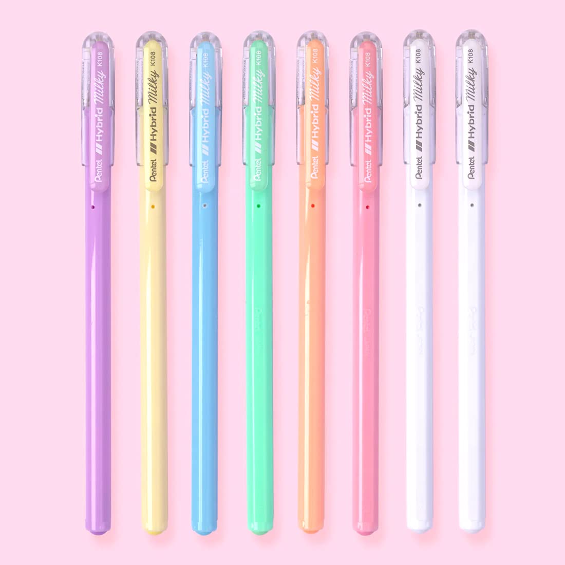 PENTEL, Rollerball Pen - Hybrid | Milky Gel | Mix Colour.