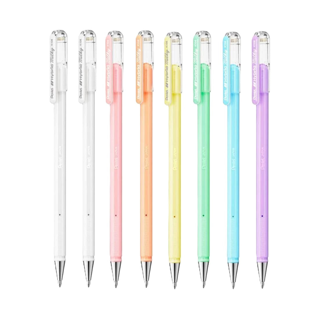 PENTEL, Rollerball Pen - Hybrid | Milky Gel | Mix Colour.