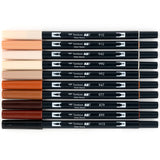 TOMBOW, Brush Pen - Dual | Set of 10.