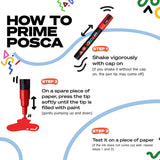 UNI, Paint Marker - POSCA | WARM | Set of 8 | 1.8 ~ 2.5 mm.