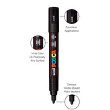 UNI, Paint Marker - POSCA | MONOTONE | Set of 8 | 1.8 ~ 2.5 mm.