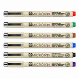 SAKURA, Pigment Fineliner | PIGMA | Mandala-1 | Set of 6.