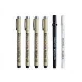 SAKURA, Fineliner Pen - Pigma | Manga | Set of 6.