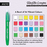 BRUSTRO, Silkystix Crayons | Set Of 24.