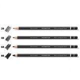 STAEDTLER, Artist Pencil - Lumograph | BLACK | Set of 5.
