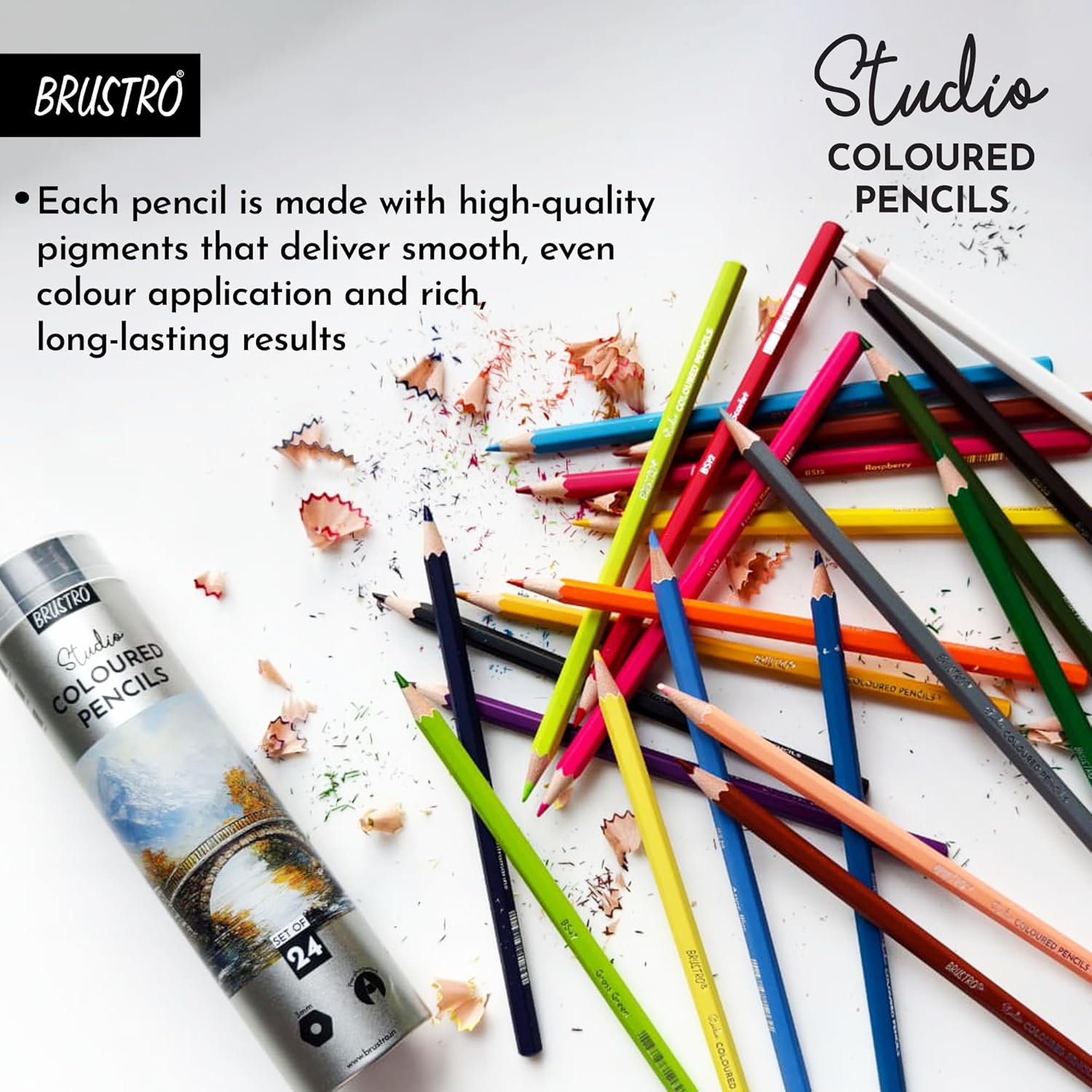 BRUSTRO, Coloured Pencils - Studio | 24shades.