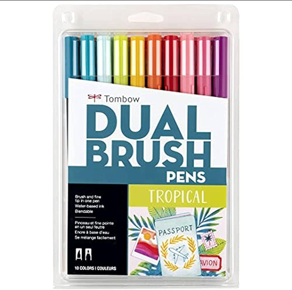 TOMBOW, Brush Pen - Dual | Set of 10.