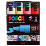 UNI, Paint Marker - POSCA | 8 mm | Set of 8.