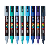 UNI, Paint Marker - POSCA | COOL | Set of 8 | 1.8 ~ 2.5 mm.
