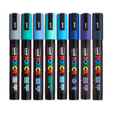 UNI, Paint Marker - POSCA | COOL | Set of 8 | 1.8 ~ 2.5 mm.