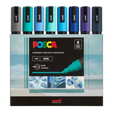 UNI, Paint Marker - POSCA | COOL | Set of 8 | 1.8 ~ 2.5 mm.