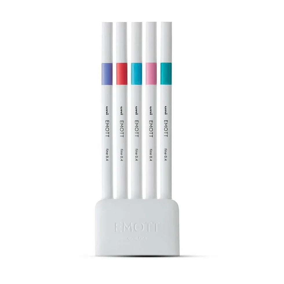 UNIBALL, Colourliner - EMOTT | 05 | Set of 5 | 0.4 mm.