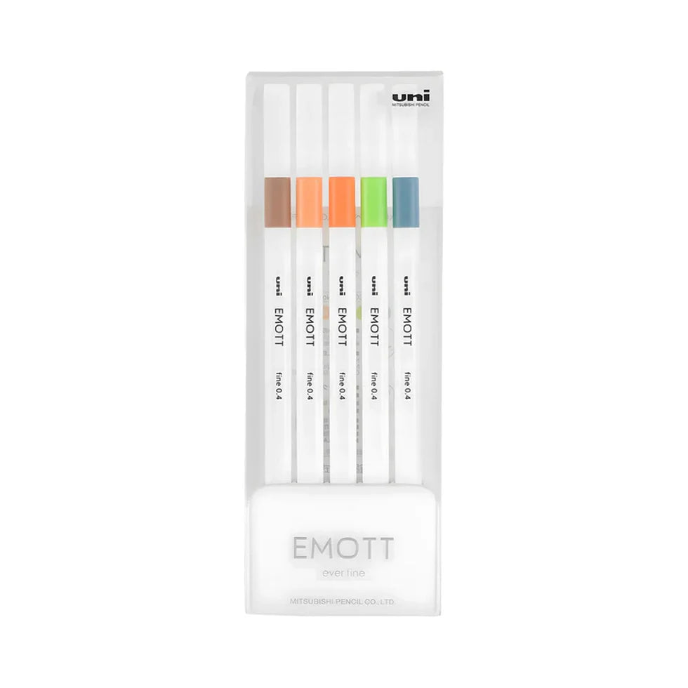 UNIBALL, Colourliner - EMOTT | 06 | Set of 5 | 0.4 mm.