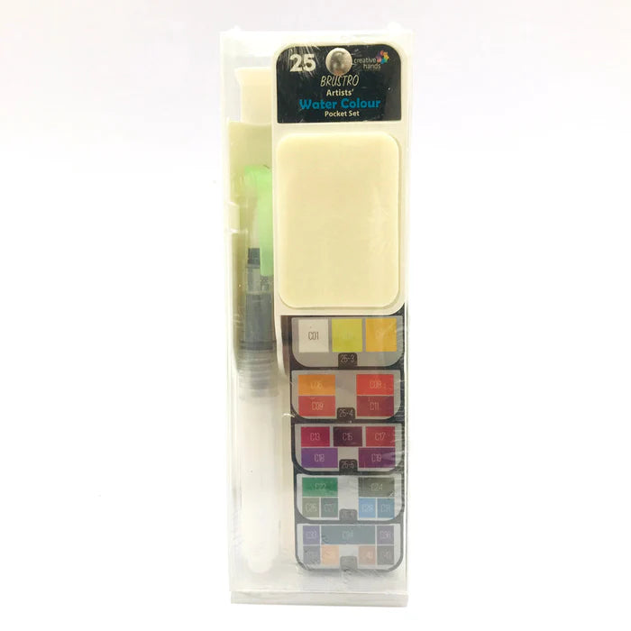 BRUSTRO, Water Colour - Artists | Pocket Set | Set Of 25.