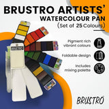 BRUSTRO, Water Colour - Artists | Pocket Set | Set Of 25.