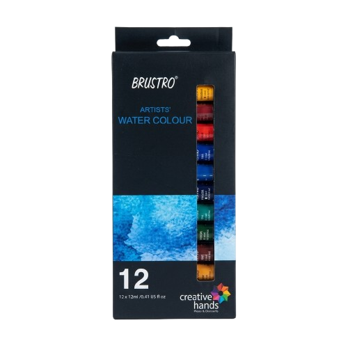 BRUSTRO, Water Colour - Artists | 12pc | 12 ml.
