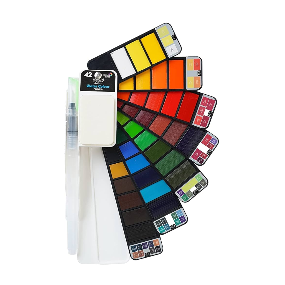 BRUSTRO, Water Colour - Artists | Pocket Set | Set Of 42.