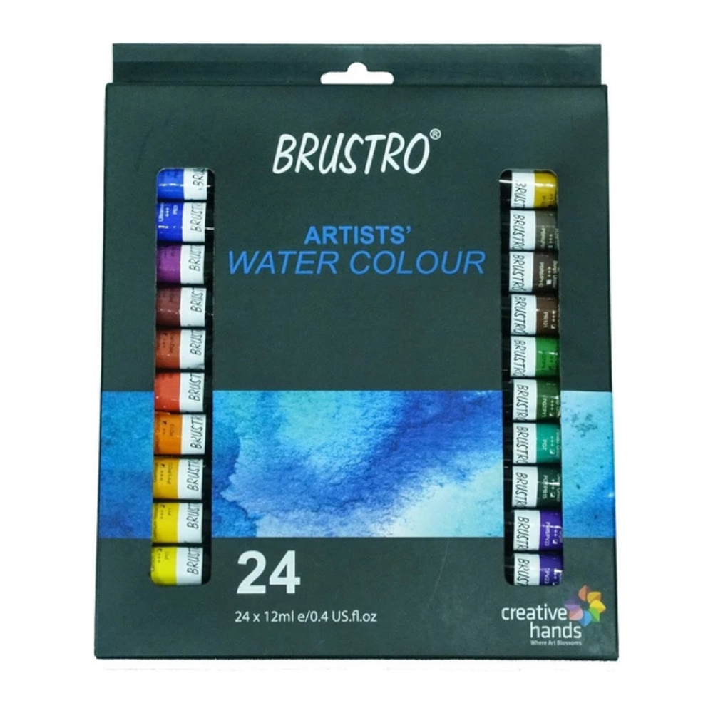 BRUSTRO, Water Colour - Artists | 24shades | 12 ml.