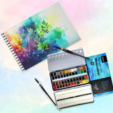 BRUSTRO, Water colour - Professional Artists | Half pan | 24shades | 10mm.