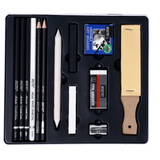 BRUSTRO, Black & White Charcoal Drawing Set | Set Of 13 .