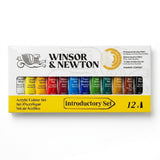 WINSOR & NEWTON, Acrylic Colour - Introductory Set | Set of 12 | 10 ml.