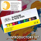 WINSOR & NEWTON, Acrylic Colour - Introductory Set | Set of 12 | 10 ml.