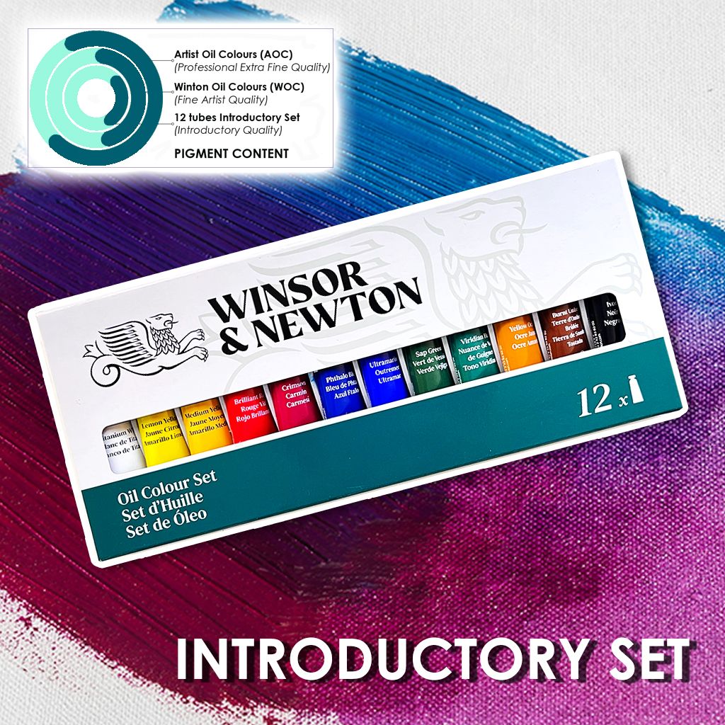 WINSOR & NEWTON, Oil Colour - Introductory Set | Set of 12 | 12 ml.