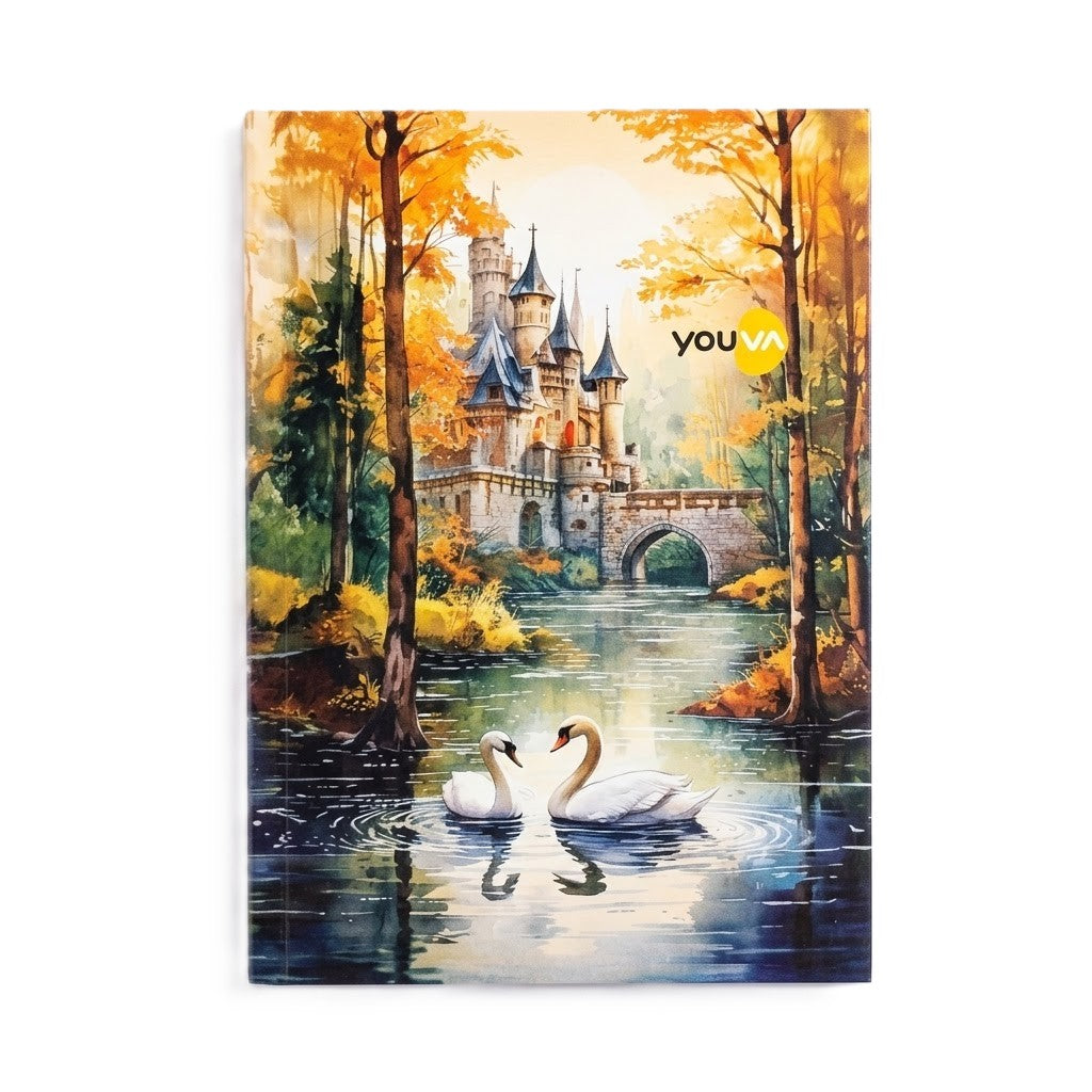 YOUVA, Notebook - Case Bound | B6 | Single Line |  Pages.