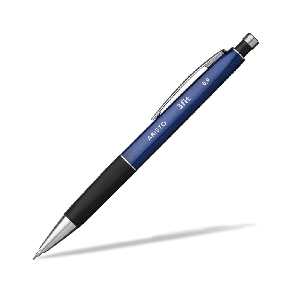 ARISTO, Mechanical Pencil 3 FIT With Lead METALLIC BLUE. OXFORD stationers